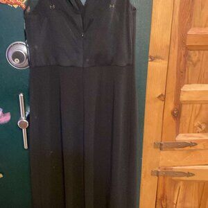 Calvin Kline size 8 black sleeveless jumpsuit .